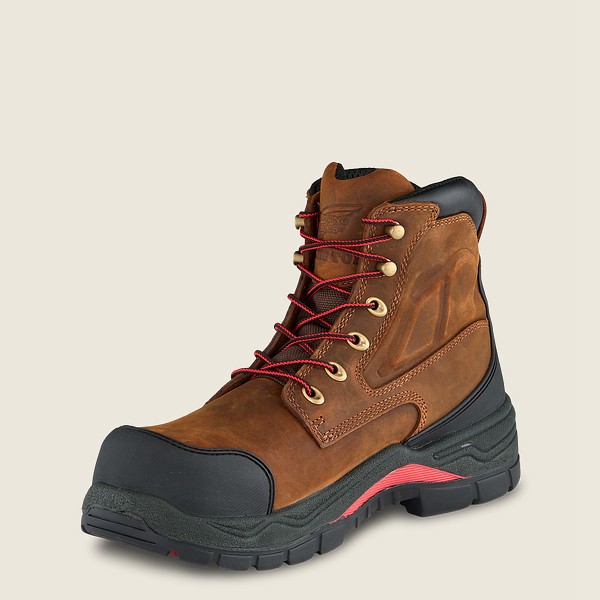 Safety Støvler Herre - Red Wing King Toe® Adc - 6-Inch Waterproof Toe - Brune/Sort - QFEAWC-137